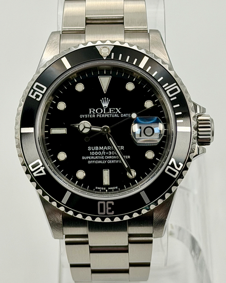 2007 Rolex Submariner Date 40MM Black Dial Oyster Bracelet (16610)