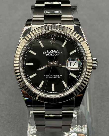 Rolex Datejust 41MM Black Dial Oyster Bracelet (126334)