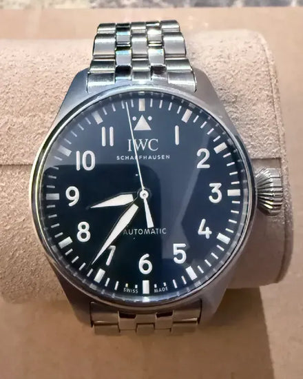 No Reserve - 2021 IWC Schaffhausen Pilot 43MM Blue Dial Steel Bracelet (IW329304)