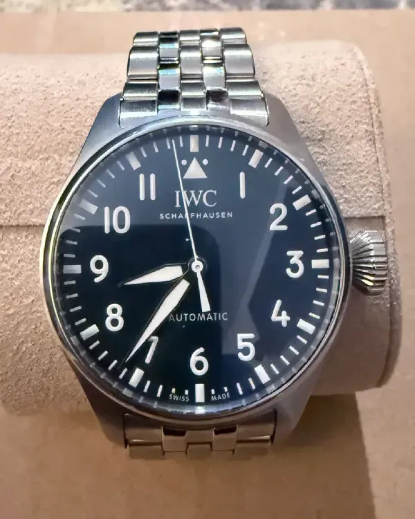 No Reserve - 2021 IWC Schaffhausen Pilot 43MM Blue Dial Leather Strap (IW329304)