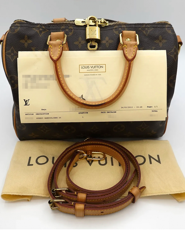No Reserve – 2013 Louis Vuitton Speedy Bandoulière 25 Monogram (M40390)