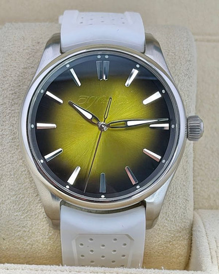 2026 H. Moser & Cie. Pioneer Centre Seconds "Sunny-Side Up" 40MM Yellow Dial Rubber Strap (3201-1200)