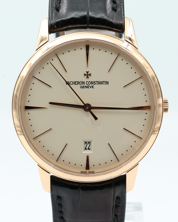 2009 Vacheron Constantin Patrimony 40MM Silver Dial Leather Strap (85180/000R-9248)