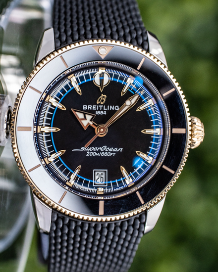 2025 Breitling Superocean Heritage B31 42MM Black Dial Rubber Strap (UB3111241B1S1)