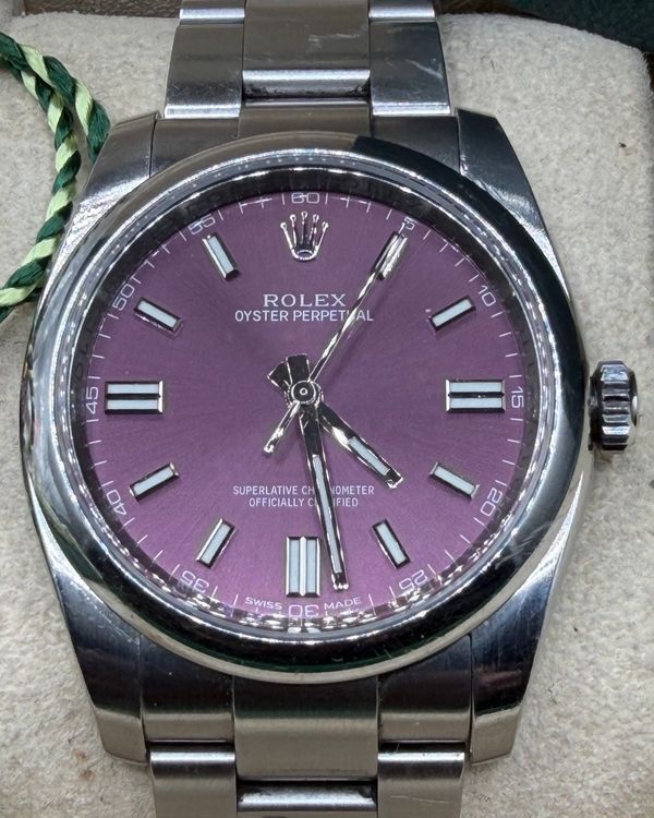 2015 Rolex Oyster Perpetual 36MM Grape Dial Oyster Bracelet (116000)