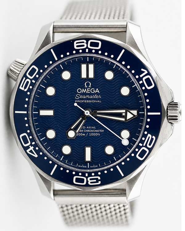 2023 Omega Seamaster Diver 300M "James Bond 60th Anniversary" 42MM Blue Dial Steel Bracelet (210.30.42.20.03.002)