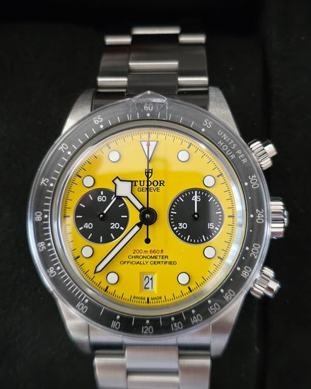 2026 Tudor Black Bay Chrono "Bumblebee" 39MM Yellow Dial Steel Bracelet (79310N)