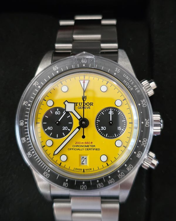 2026 Tudor Black Bay Chrono "Bumblebee" 39MM Yellow Dial Steel Bracelet (79310N)