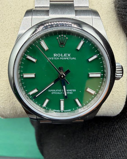 2025 Rolex Oyster Perpetual 31MM Green Dial Oyster Bracelet (277200)