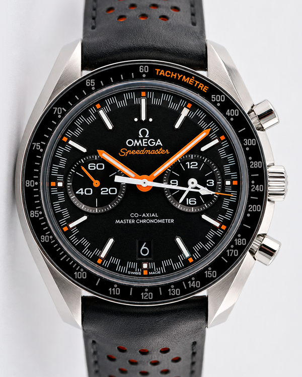 2026 Omega Speedmaster Racing 44.25MM Black Dial Leather Strap (329.32.44.51.01.001)