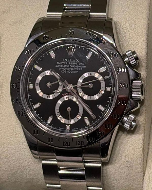 2007 Rolex Cosmograph Daytona 40MM Black Dial Oyster Bracelet (116520)
