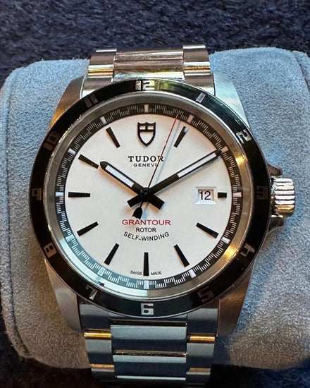 2011 Tudor Grantour Date 42MM White Dial Steel Bracelet (20500N)