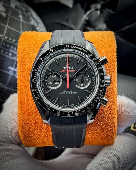 2025 Omega Speedmaster Dark Side of the Moon "Dark Vader" 44.25MM Black Dial Rubber Strap (310.92.44.51.01.001)