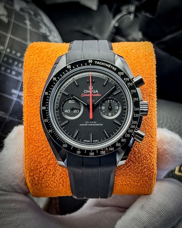 2025 Omega Speedmaster Dark Side of the Moon "Dark Vader" 44.25MM Black Dial Rubber Strap (310.92.44.51.01.001)