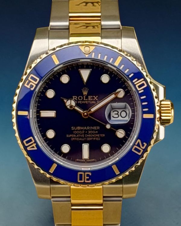 2019 Rolex Submariner Date "Bluesy" 40MM Blue Dial Two-Tone Oyster Bracelet (116613LB)