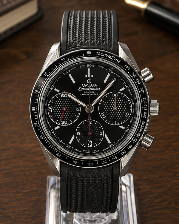 No Reserve - 2013 Omega Speedmaster Racing 40MM Black Dial Rubber Strap (326.32.40.50.01.001)