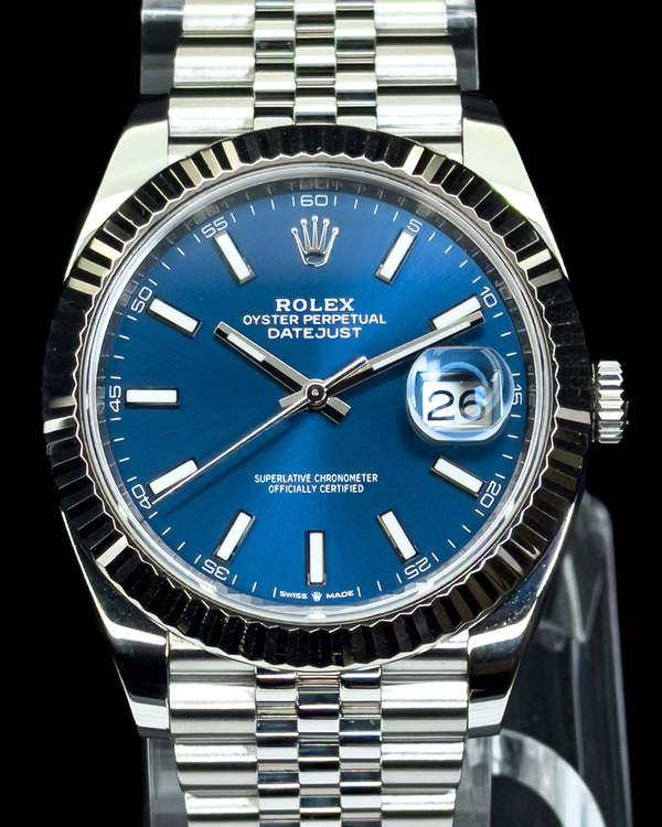 2019 Rolex Datejust 41MM Blue Dial Jubilee Bracelet (126334)