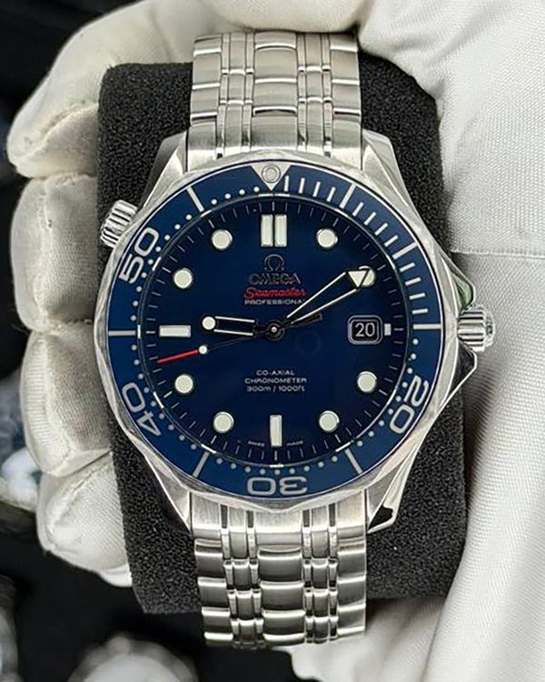 No Reserve - 2019 Omega Seamaster Diver 300M 41MM Blue Dial Steel Bracelet (212.30.41.20.03.001)