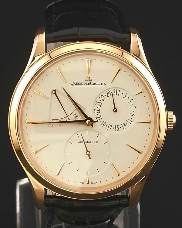 2025 Jaeger-LeCoultre Master Ultra Thin Power Reserve 39MM Beige Dial Leather Strap (Q1372510)