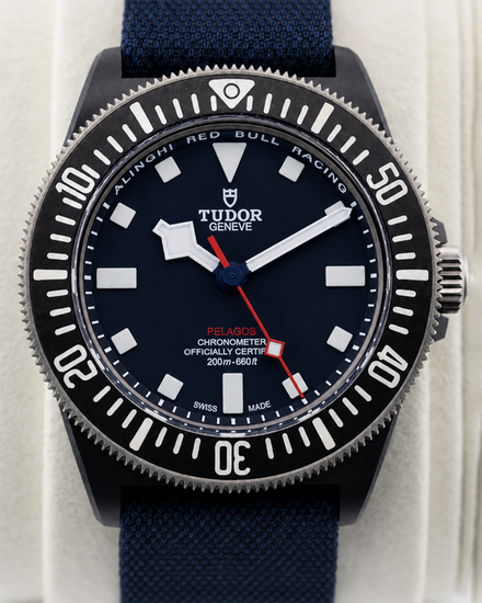2023 Tudor Pelagos FXD Alinghi Red Bull Racing 42MM Blue Dial Textile Strap (25707KN)