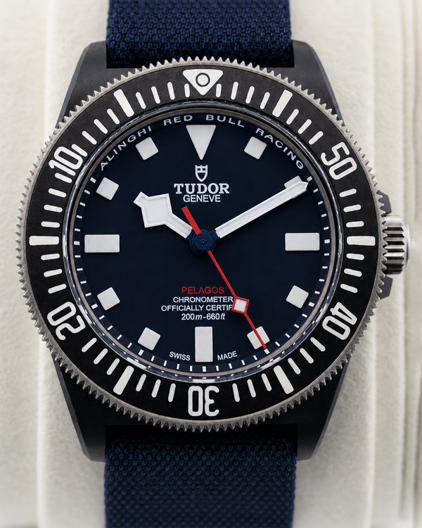 2023 Tudor Pelagos FXD Alinghi Red Bull Racing 42MM Blue Dial Textile Strap (25707KN)