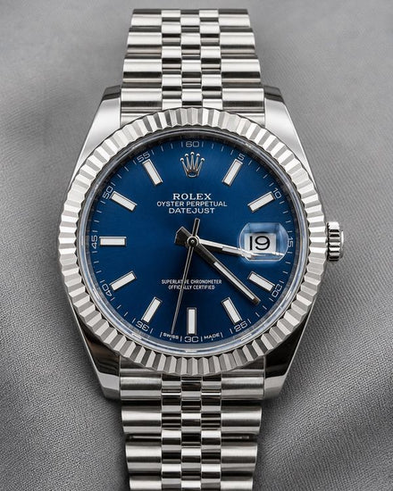 2019 Rolex Datejust 41MM Blue Dial Jubilee Bracelet (126334)
