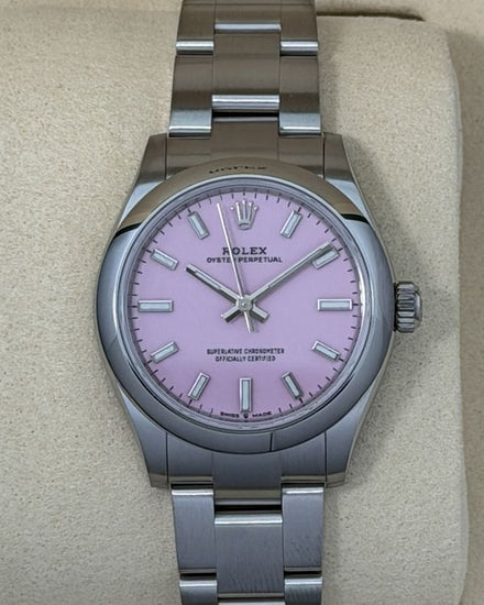 2026 Rolex Oyster Perpetual 31MM Candy Pink Dial Oyster Bracelet (277200)
