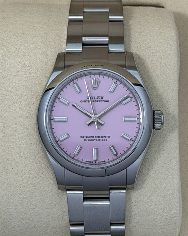 2026 Rolex Oyster Perpetual 31MM Lavender Dial Oyster Bracelet (277200)