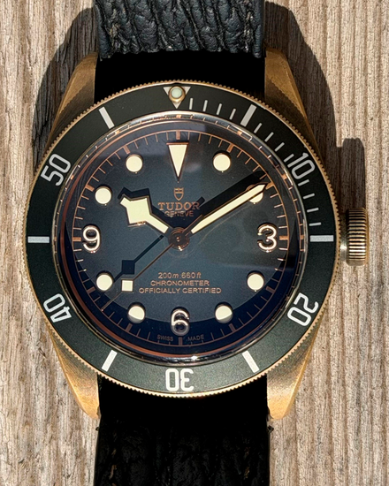 2022 Tudor Black Bay Bronze 43MM Grey Dial Leather Strap (79250BA)