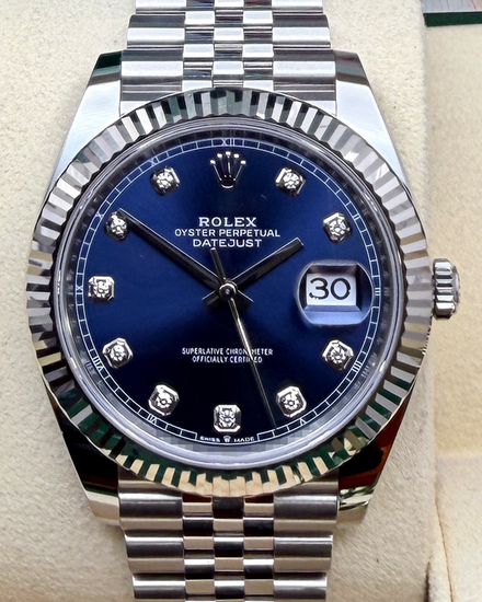 2023 Rolex Datejust 41MM Blue Dial Jubilee Bracelet (126334)
