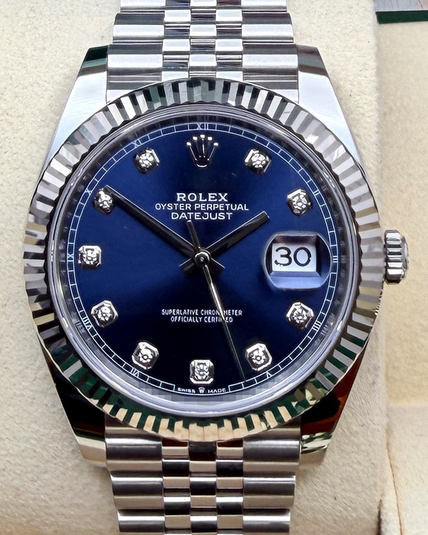 2023 Rolex Datejust 41MM Blue Dial Jubilee Bracelet (126334)