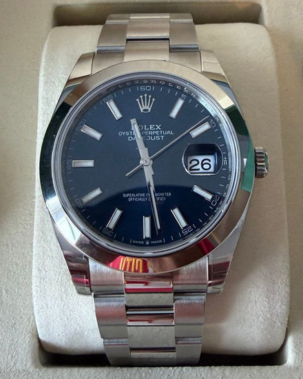 2026 Rolex Datejust 41MM Blue Dial Oyster Bracelet (126300)