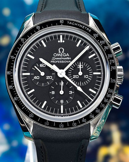 2020 Omega Speedmaster Moonwatch Professional Chronograph 42MM Black Dial Leather Strap (311.33.42.30.01.002)