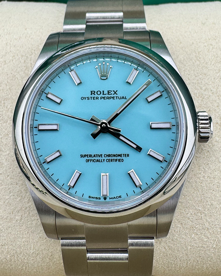 2026 Rolex Oyster Perpetual 31MM Turquoise Dial Oyster Bracelet (277200)