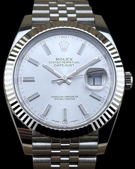 2019 Rolex Datejust 41MM Silver Dial Jubilee Bracelet (126334)
