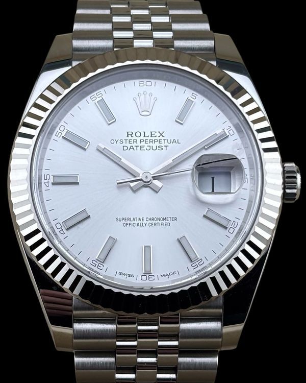 2019 Rolex Datejust 41MM Silver Dial Jubilee Bracelet (126334)