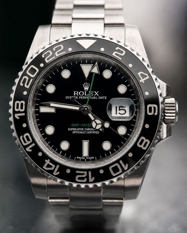 No Reserve - 2018 Rolex GMT-Master II 40MM Black Dial Oyster Bracelet (116710LN)