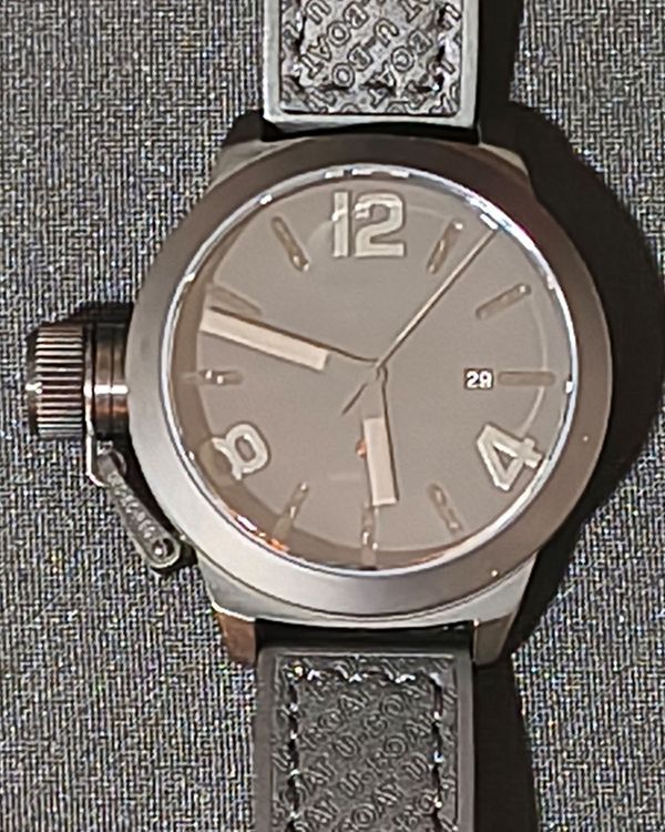 U-Boat Classico 45MM Black Dial Leather Strap (5573)