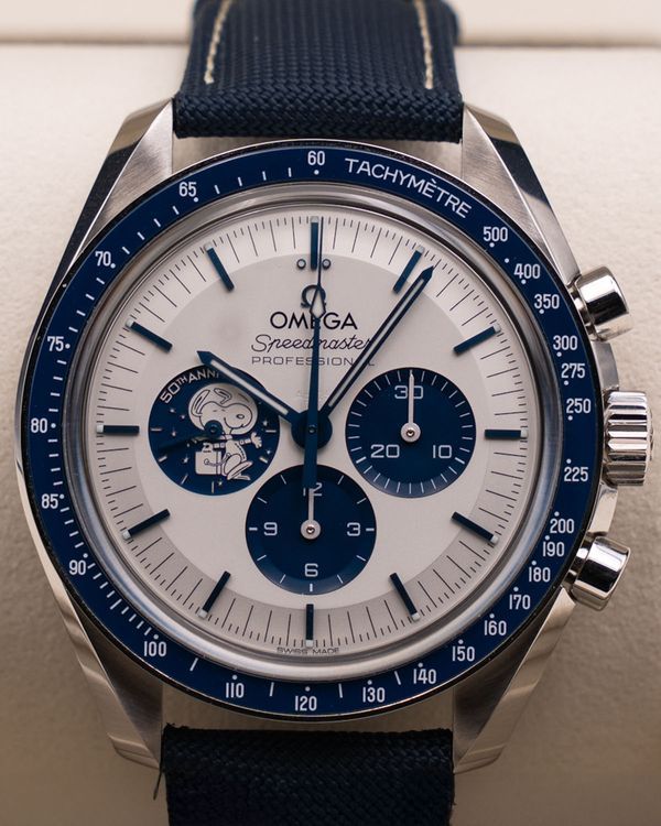 2024 Omega Speedmaster Anniversary Series “Silver Snoopy Award” 42MM Silver Dial Textile Strap (310.32.42.50.02.001)