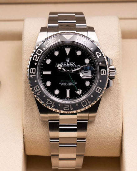 2026 Rolex GMT-Master II "Bruce Wayne" 40MM Black Dial Oyster Bracelet (126710GRNR)