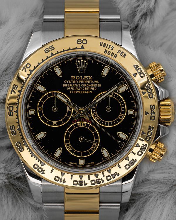 2019 Rolex Cosmograph Daytona 40MM Black Dial Two-Tone Oyster Bracelet (116503)
