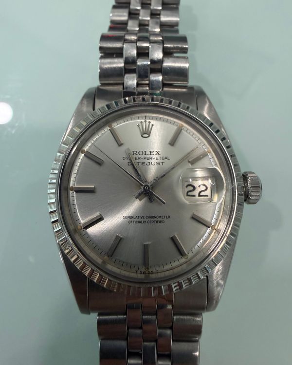 No Reserve - 1966 Rolex Datejust 36MM Silver "Pie Pan" Dial Jubilee Bracelet (1603)