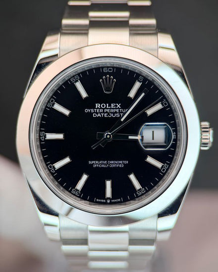 2025 Rolex Datejust 41MM Black Dial Oyster Bracelet (126300)