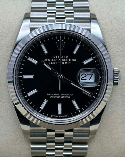 2026 Rolex Datejust 36MM Black Dial Jubilee Bracelet (126234)