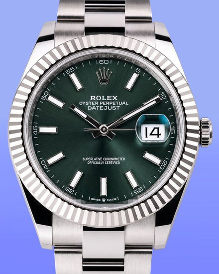 2026 Rolex Datejust 41MM Green Dial Oyster Bracelet (126334)