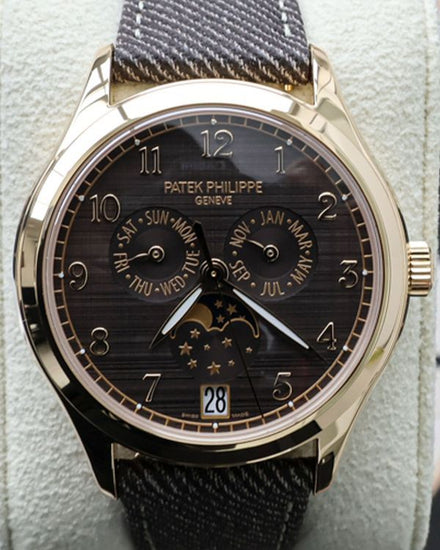Patek Philippe Annual Calendar Moon Phases 38MM "Chestnut" Brown Dial Leather Strap (4946R-001)