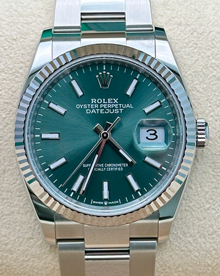 2024 Rolex Datejust 36MM Green Dial Oyster Bracelet (126234)