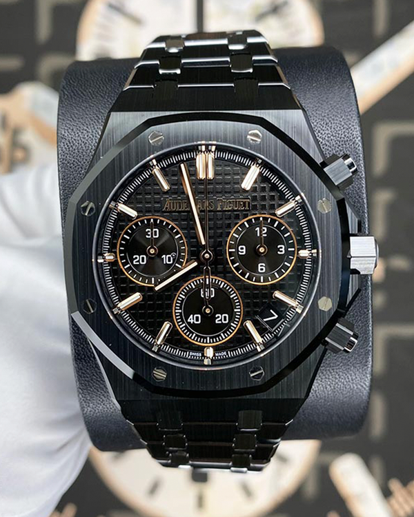 Audemars Piguet Royal Oak Chronograph "50th Anniversary" 41MM Black Dial Ceramic Bracelet (26240CE.OO.1225CE.01)