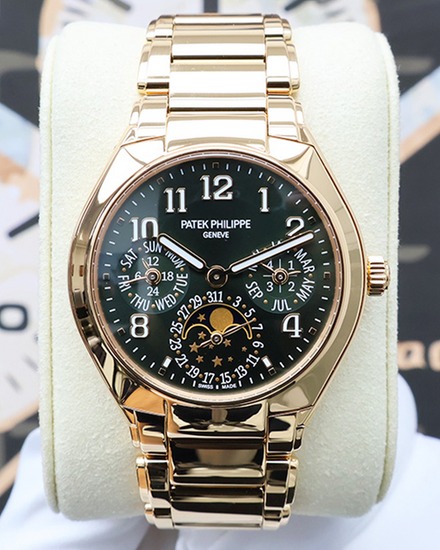 Patek Philippe Twenty-4 36MM Olive Green Dial Rose Gold Bracelet (7340/1R-010)