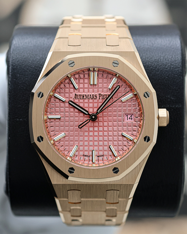 Audemars Piguet Royal Oak 34MM Pink Dial Rose Gold Bracelet (77450OR.OO.1361OR.01)